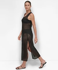 Dkny Women's Mesh Maxi Dress Swim Cover-Up