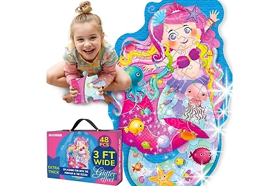 Quokka 2x3 Feet Giant Shaped Glitter Floor Puzzles for Kids Ages 3-5