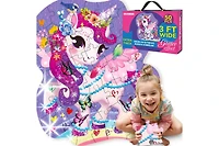 Quokka 2x3 Feet Giant Shaped Glitter Floor Puzzles for Kids Ages 3-5