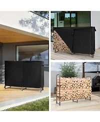 Sugift Firewood Storage Log Rack-6 Feet