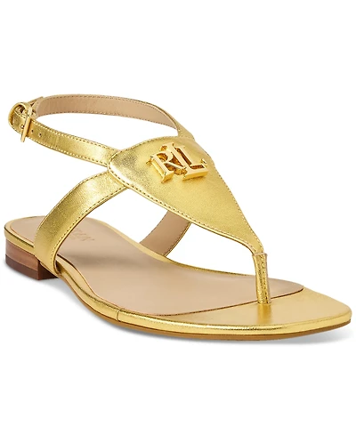 Lauren Ralph Women's Everly Thong Flat Sandals