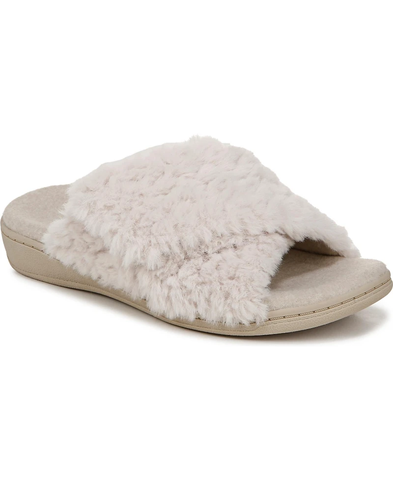 Vionic Womens Relax Ii Open Toe Slippers