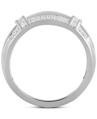 Men's Diamond Cluster Ring (1/2 ct. t.w.) in 18k Yellow Gold-Plated Sterling Silver (Also in Sterling Silver)