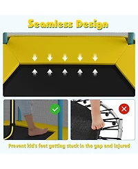 7 Feet Kids Recreational Bounce Jumper Trampoline-Yellow