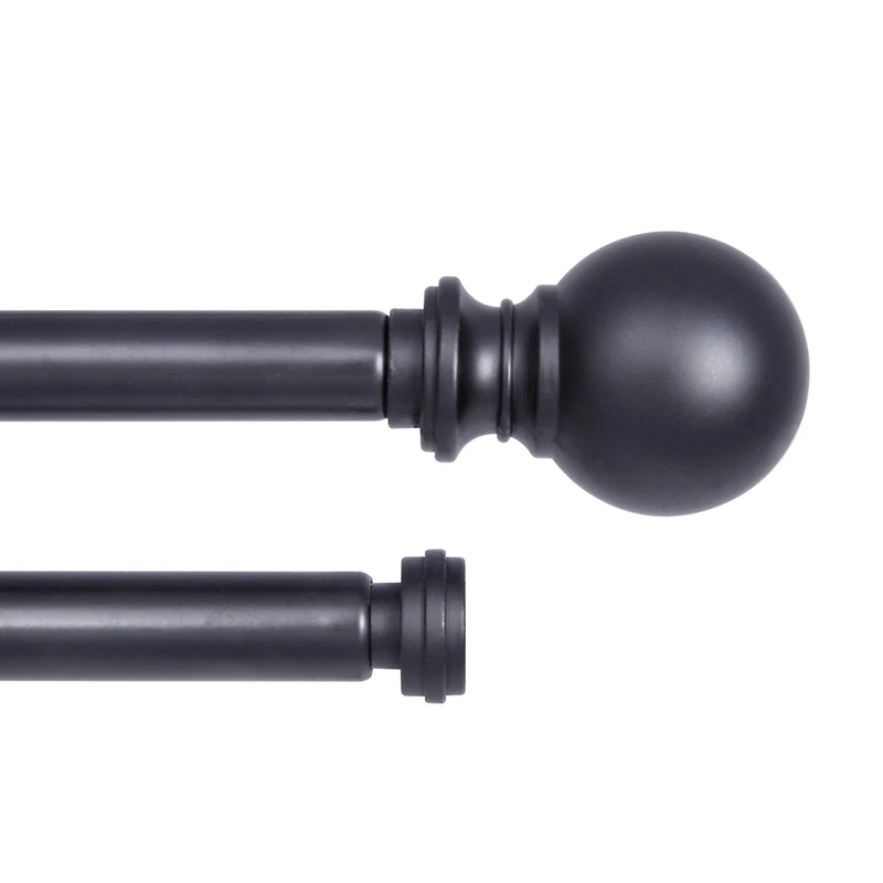 Kenney Wakefield 5/8-Inch Double Curtain Rod for Layered Window Treatments