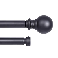 Kenney Wakefield 5/8-Inch Double Curtain Rod for Layered Window Treatments