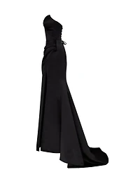 Milla Womens Strapless Eveng Gown With Thigh Slit