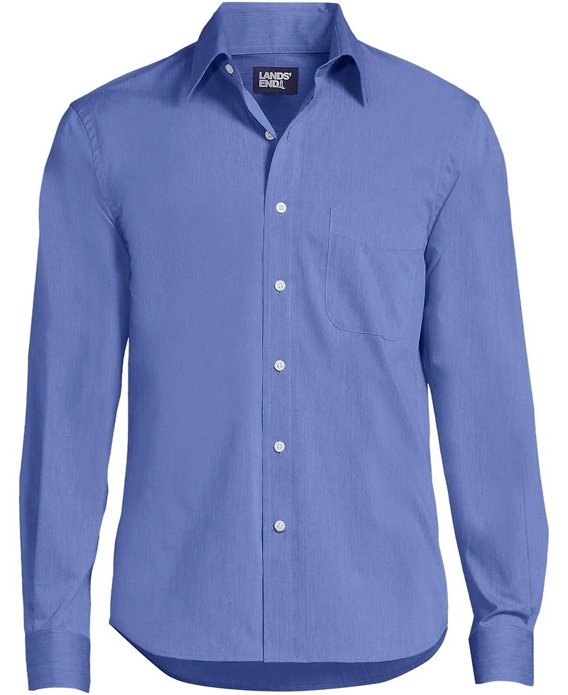 Lands' End Men's Long Sleeve Stretch Coolmax Shirt