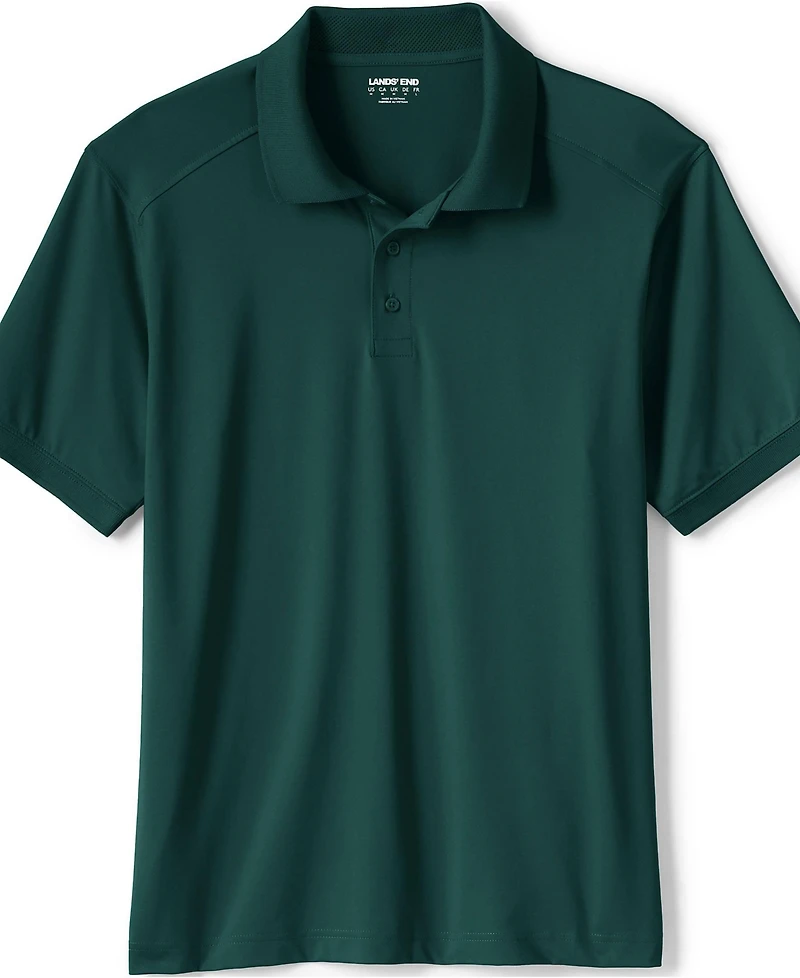 Lands' End Men's Short Sleeve Rapid Dry Polo Shirt
