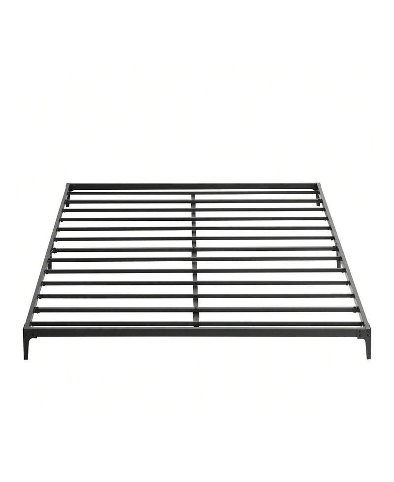 gaomon Bed Frame,6 Inch Metal Bed Frame Heavy Duty Platform Sturdy Steel Slat Platform Noise Free No Box Spring Needed With Huge Storage Space, Create