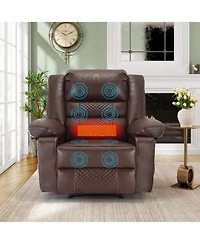 Streamdale Furniture Breathable Leather Massage Recliner
