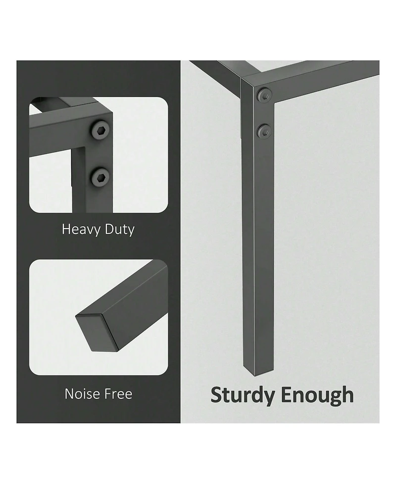 gaomon Bed Frame, Metal Platform Bed Frame With Bid Storage Space, Noise Free Bed Frame With Metal Slat Support, No Box Spring Needed