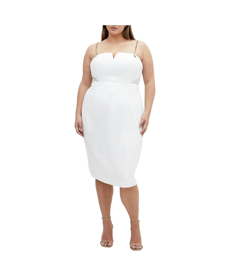 City Chic Plus Ann Chain Dress