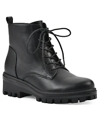 White Mountain Women's Tappy Lug Sole Combat Boots