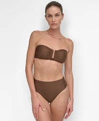 Dkny Womens Bandeau Bikini Top Bottoms