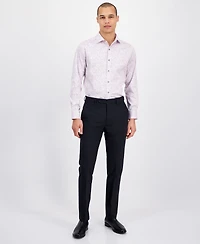 Bar Iii Men's Slim Fit Long Sleeve Button-Front Abstract Floral Print Shirt, Exclusively at Macy's