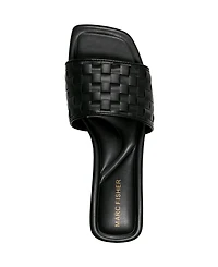Marc Fisher Women's Lecee Woven Square Toe Sandals