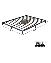 gaomon Bed Frame, -Inch Metal Low Platform Bed Frame, Bed Frame With Metal Slat Support, Mattress Foundation, No Box Spring Needed