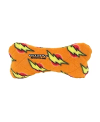Mighty Medium Bone Orange, Durable Squeaky Dog Toy