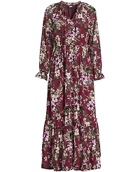 Lands' End Women's Chiffon Midi Dress