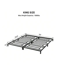 gaomon 8 Inch Bed Frame, No Box Spring Needed, Heavy Duty Metal Platform Bed Frame For Bedroom, Easy Assembly