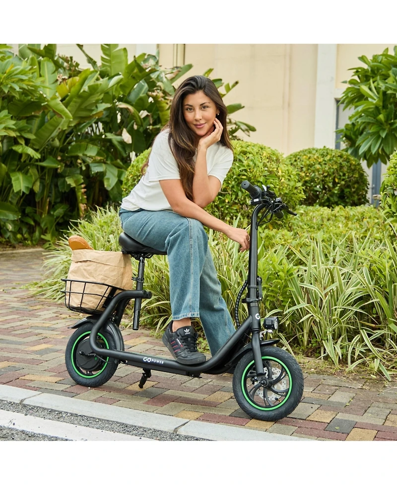 GoFlow Electric Scooter with Seat