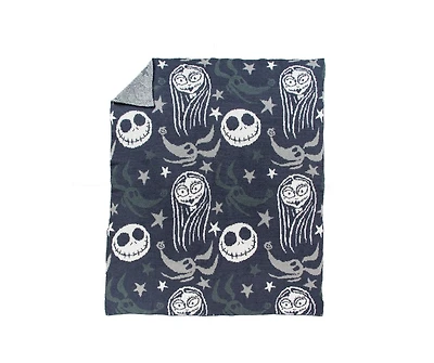 Saturday Park Disney Nightmare Before Christmas Feather Knit Fluffy 50x60 Throw Blanket