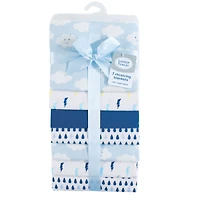Luvable Friends Boys Essential 7-Pack Flannel Blankets