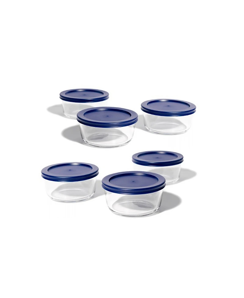 Dura Living -Piece Cup Round Food Storage and Meal Prep Container Set