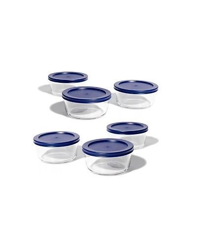 Dura Living -Piece Cup Round Food Storage and Meal Prep Container Set