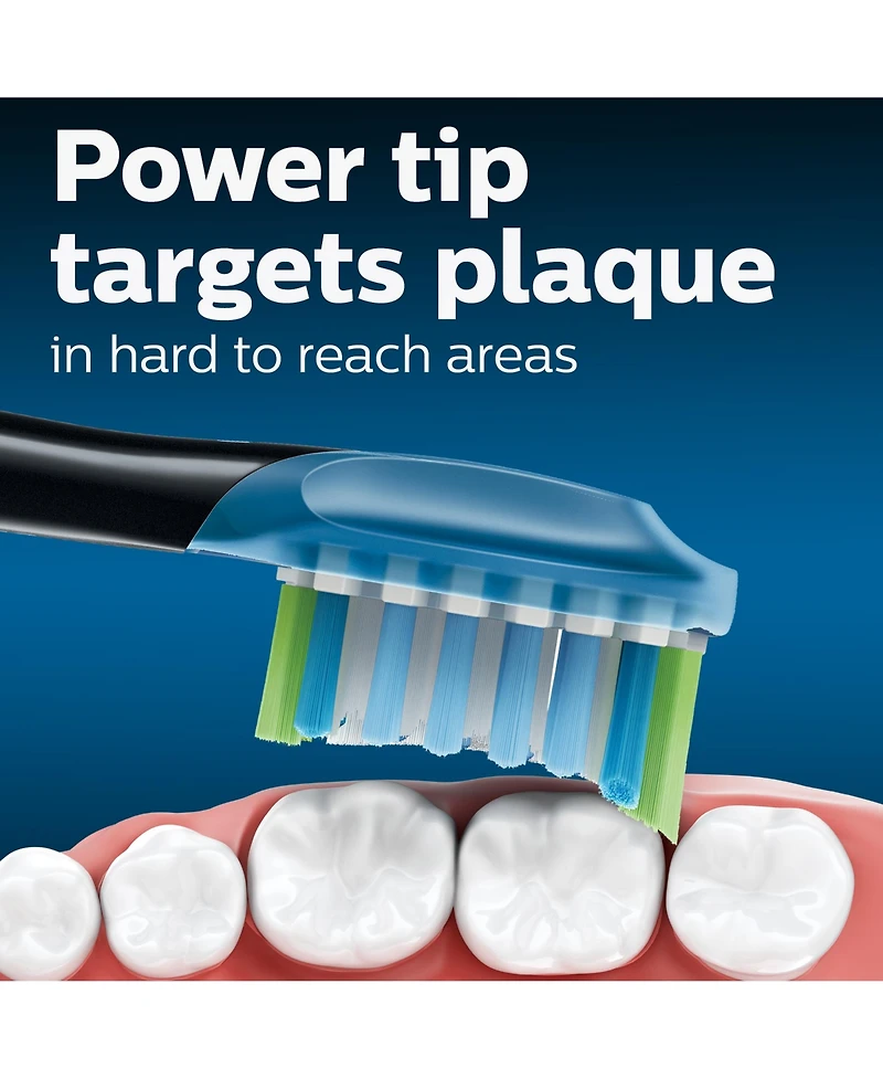 Sonicare Philips Premium Plaque Control replacement toothbrush heads Black 2-pk