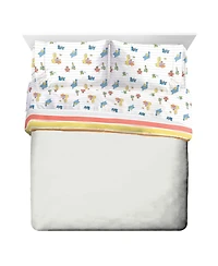 Saturday Park Sesame Street 100% Organic Cotton Kids Twin Bed Set
