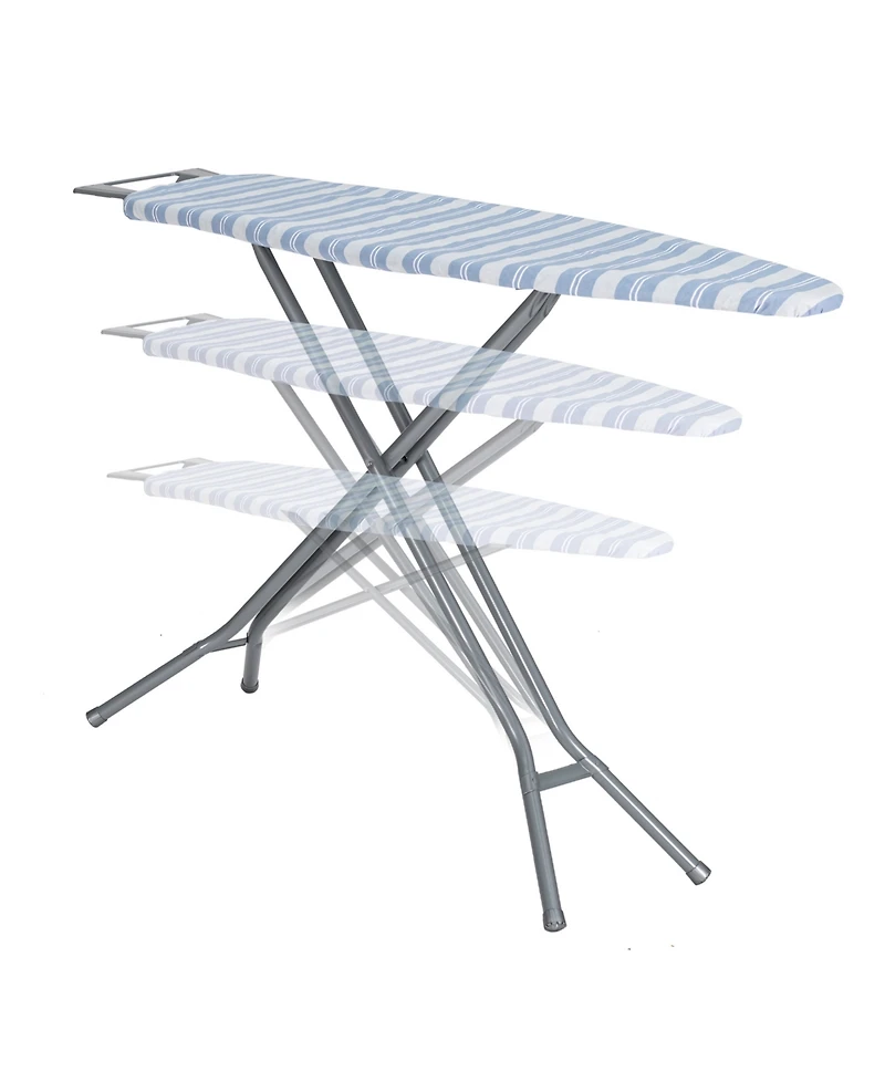 Seymour Home Products Adjustable Height, 4 Leg Ironing Board with Mesh Top and Iron Rest