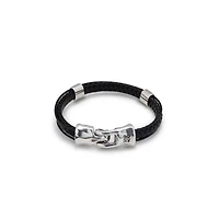 UNOde50 Sterling Silver Brown Leather Bracelet