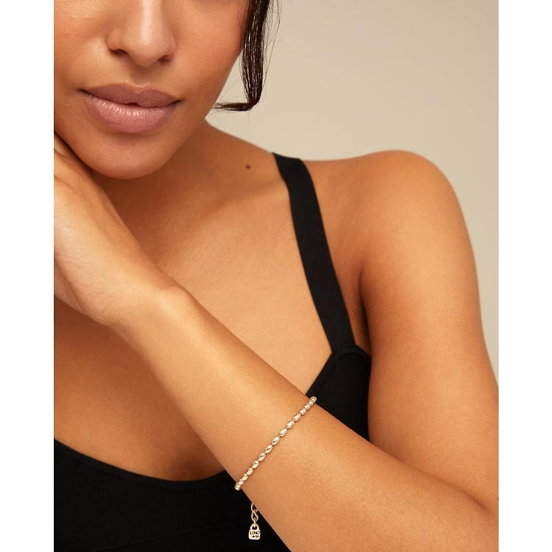 UNOde50 Sterling Silver Plated Metal Alloy and Glass Bracelet