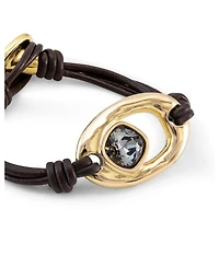 UNOde50 18k Gold-Plated Metal Alloy Oval Bracelet