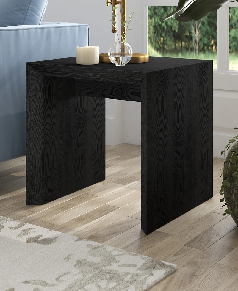 Hudson & Canal 22" Oswin Wide Rectangular Side Table