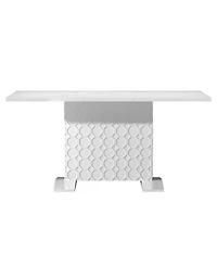Boyel Living Glossy Wood Telescopic Dining Table