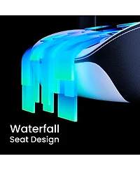 Vertagear SL5800 Ergonomic Large Gaming Chair featuring ContourMax Lumbar & VertaAir Seat systems - Rgb Led Kits Upgradeable Burgundy Red