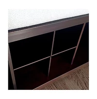 John Louis Home Solid Wood Entryway Bench - 2 Bins & 1 Shoe Divider