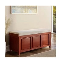John Louis Home Solid Wood Open Top Storage Bench