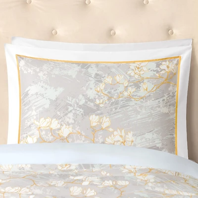 Togas Sybil Sham Queen grey-blue-white-gold