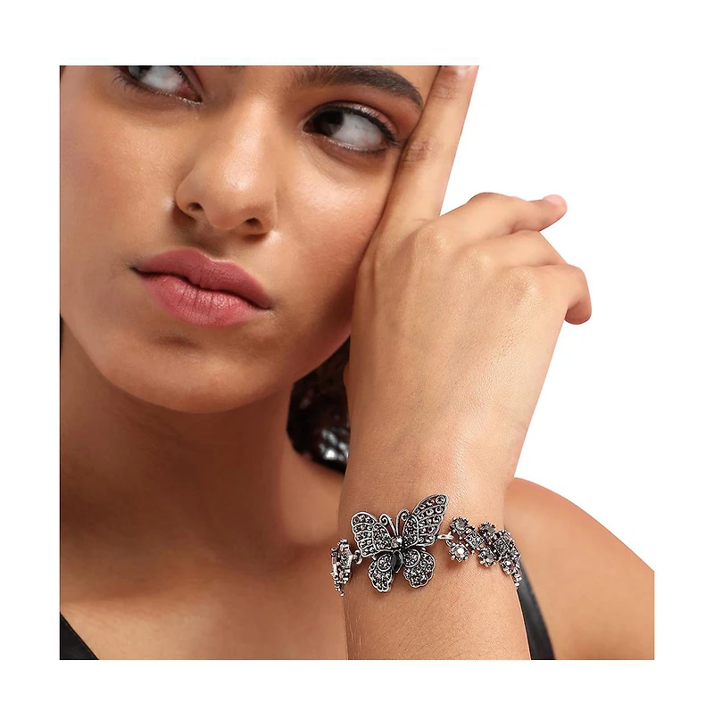 Sohi Women's Bling Butterfly Bracelet