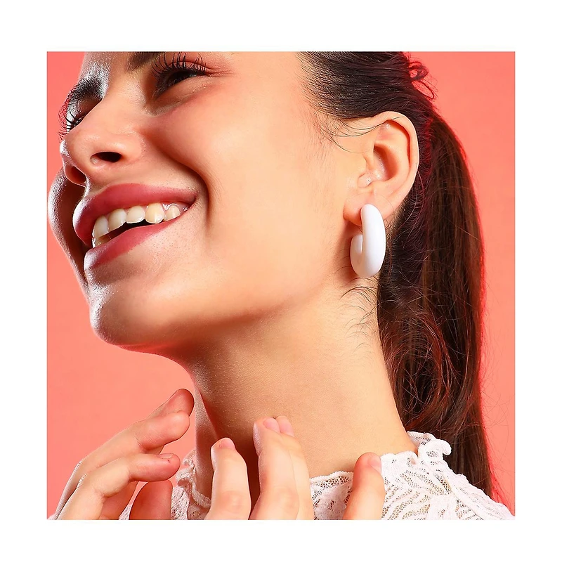 Sohi Women's Chunky Hoop Earrings