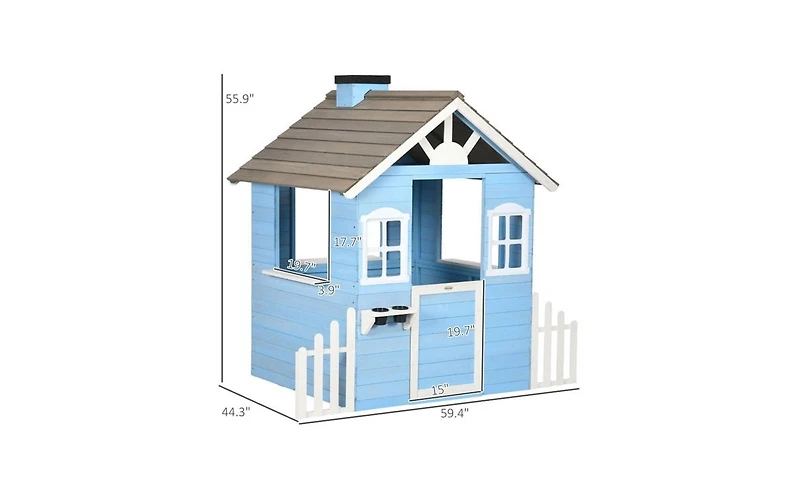 Slickblue Kids Playhouse - Imaginative Outdoor Fun for Creative Playtime Adventures