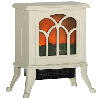 Homcom Living Room Electric Fireplace Stove Heater, 750W/1500W,