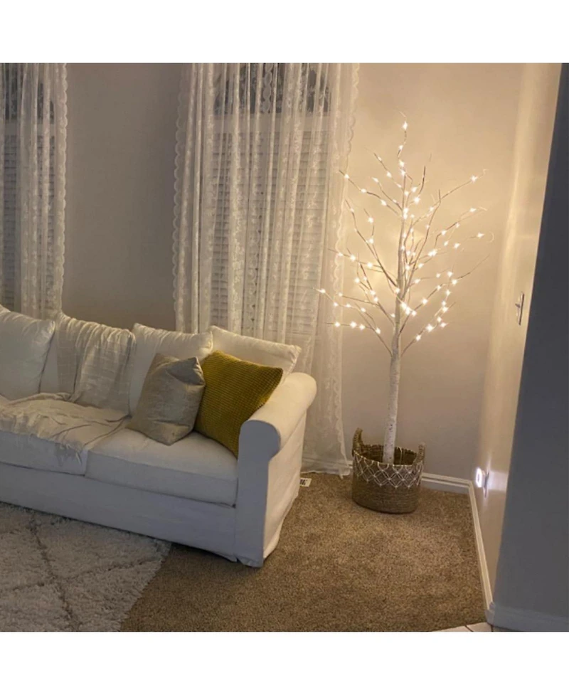 Twinkle Star Lighted Birch Tree for Home Wedding Festival Party Decoration