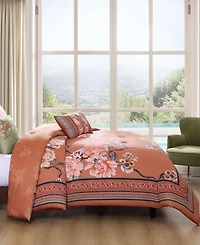 Bebejan Rossana Bedding 100% Cotton 5-Piece Queen Size Reversible Comforter Set