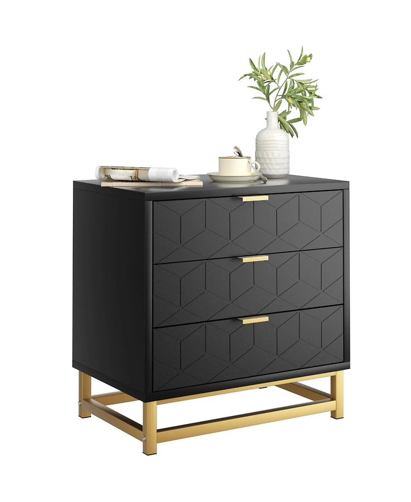 3 Drawer Dresser for Bedroom, Modern Dressers & Chests of Drawers