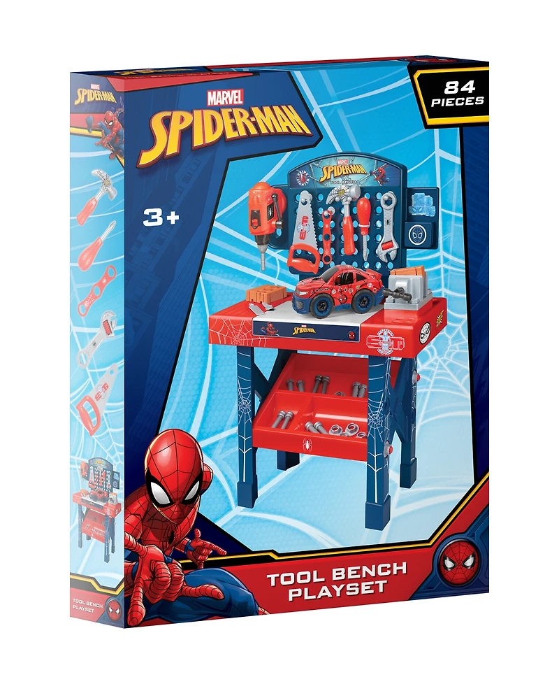 World Tech Toys Spider-Man Tool Bench Playset with Take Apart Car